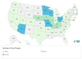 含沙門氏菌哈密瓜致2死 美國32州近百人感染