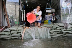 十張圖片看中國南方水災