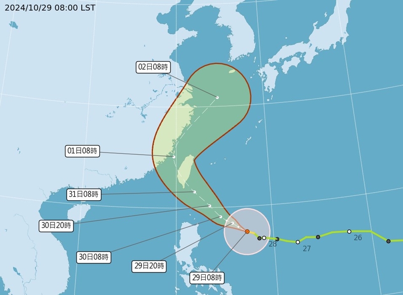  颱風康妮增強 氣象專家：登陸台灣機率高