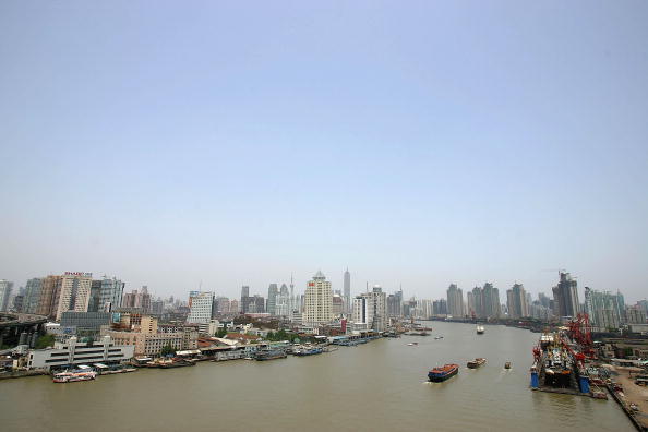 圖為上海港口。（ Cancan Chu/Getty Images）