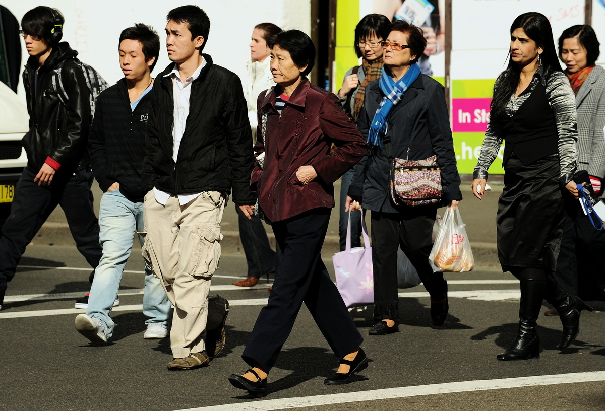 最近，獨立智囊機構洛伊研究所對華裔澳洲人的一次調查顯示，近半數的受訪華人擔心中共對澳洲政治的影響。圖為悉尼中國城。（Greg Wood/Getty Images）