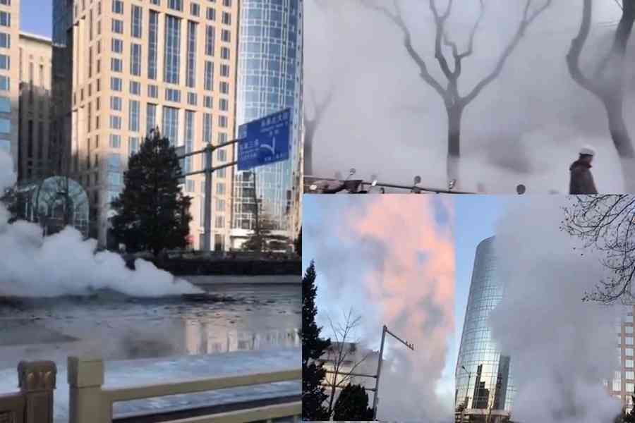 北京市東部熱力管道爆炸 市民家中暖氣涼了