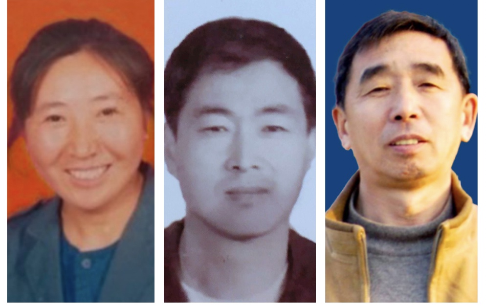 近兩年來被迫害致死的大慶法輪功學員：（從左至右）管鳳霞、王鳳臣、呂觀茹。（大紀元合成圖）