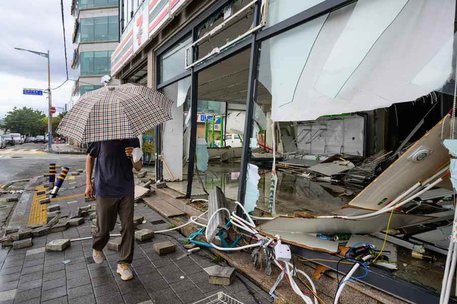 颱風軒嵐諾侵襲南韓 至少10人死亡（多圖）