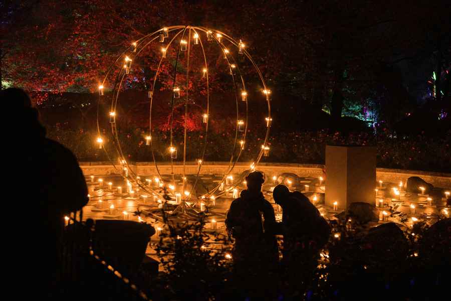 【圖輯】紐約布魯克林植物園舉行「光景」燈展