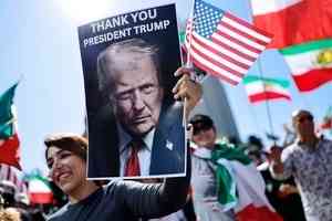 【圖輯】美以聯合打擊伊朗 多國民眾集會歡慶