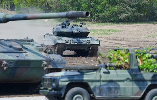 2023年1月25日，德國宣布向烏克蘭提供豹 2主戰坦克。圖為2019年5月20日拍攝的德國聯邦國防軍的豹2 A7主戰坦克。（PATRIK STOLLARZ / AFP）