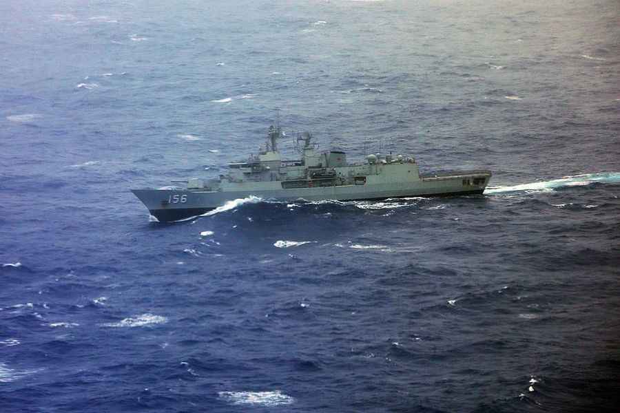 澳洲軍艦罕見穿過台灣海峽