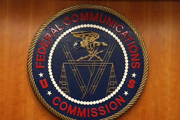 美國聯邦通訊委員會FCC的徽章。（Mark Wilson/Getty Images）