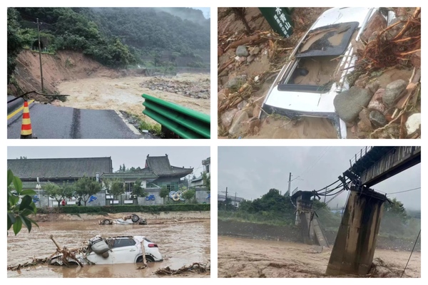 陝西寶雞市連降暴雨 已致5死8失聯