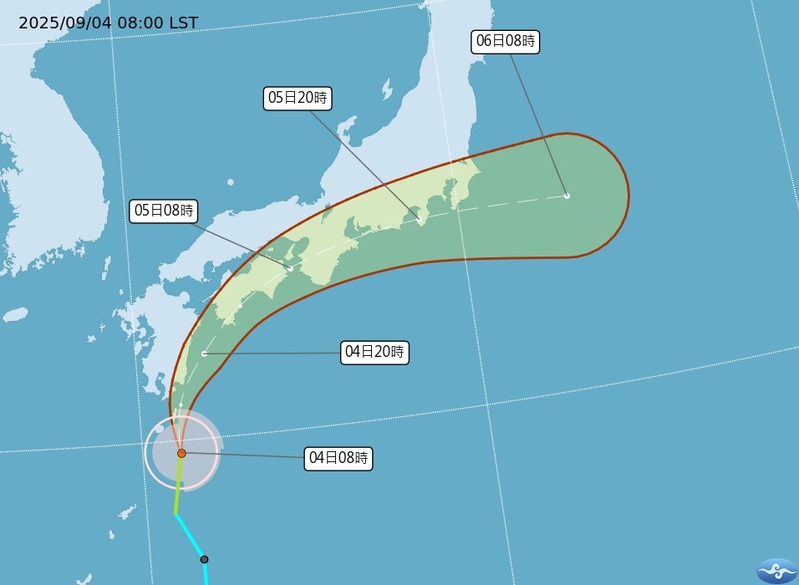 颱風琵琶生成 向日本方向移動 對台灣無影響