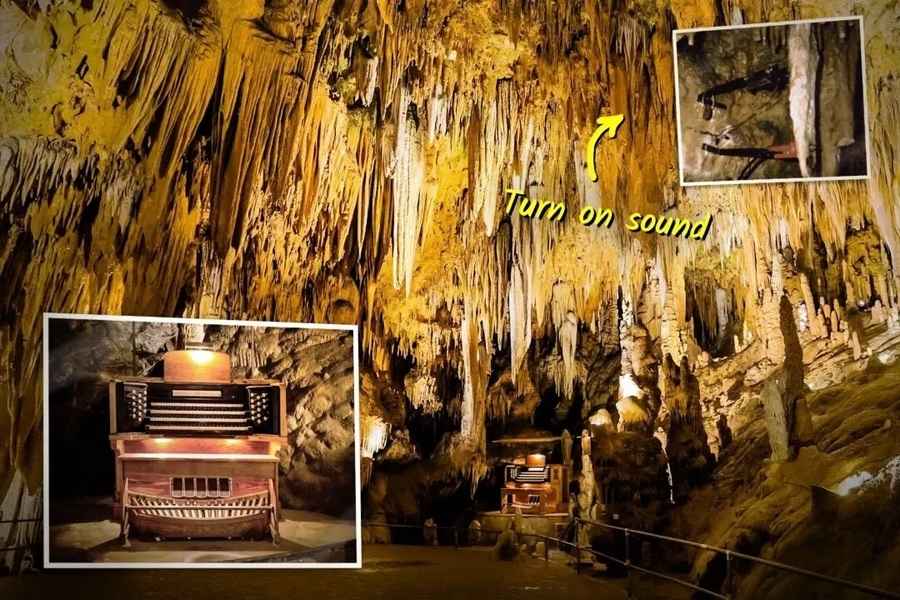世界上最大敲擊樂器：洞穴中的鐘乳石管風琴