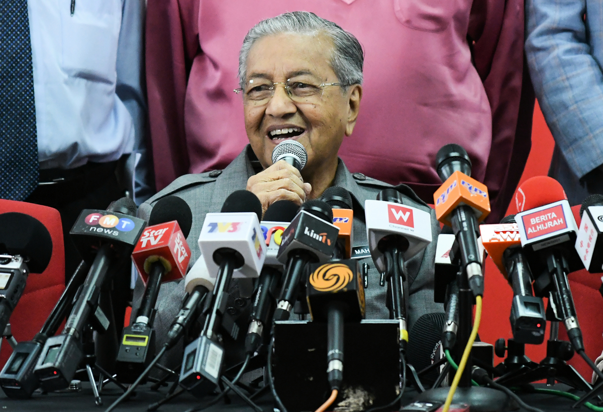 馬來西亞總理馬哈蒂爾（Mahathir Mohamad）將於8月17日至21日對北京進行正式訪問。（AFP PHOTO/Mohd RASFAN）