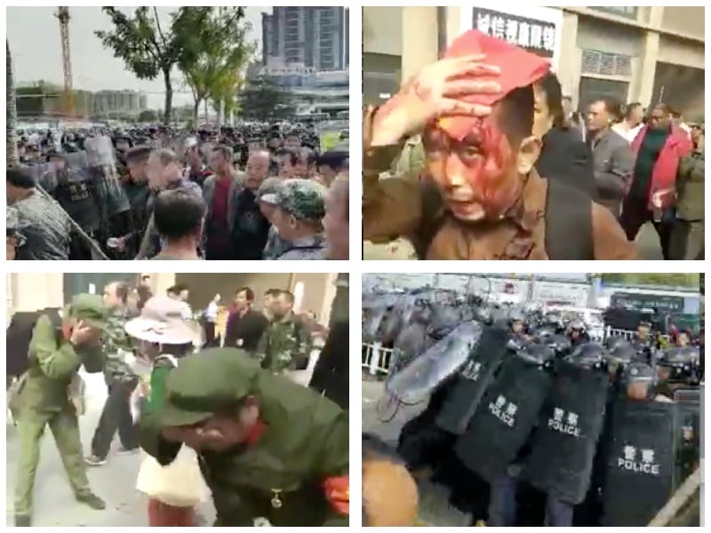 中共批捕19名去年抗議的維權老兵