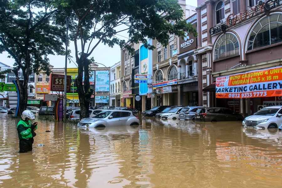 印尼首都暴雨成災 數千民眾緊急撤離（多圖）