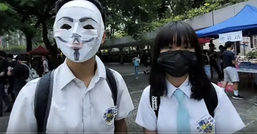 十一前 香港中學生遮打花園罷課集會表訴求