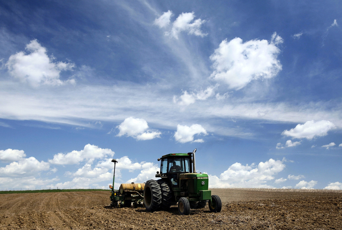 過去十年來，中企大肆購買美國農地，引起美國議員們的擔憂，擬立法做出限制。圖為愛荷華州的農地。（Mark Hirsch/Getty Images）