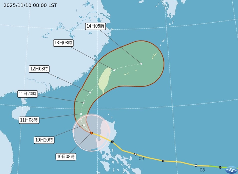 颱風鳳凰逼近 專家：台灣兩地慎防大量致災雨