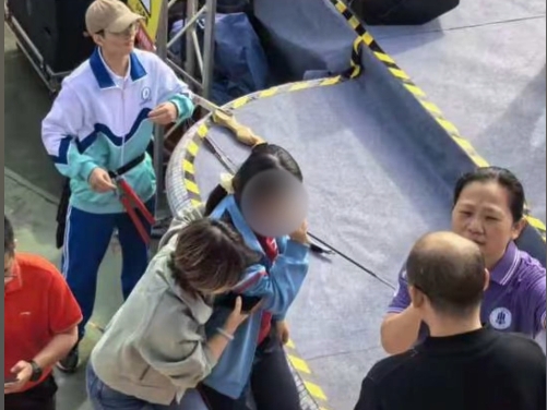 廣東一中學射箭表演發生意外 一女生頭被射中