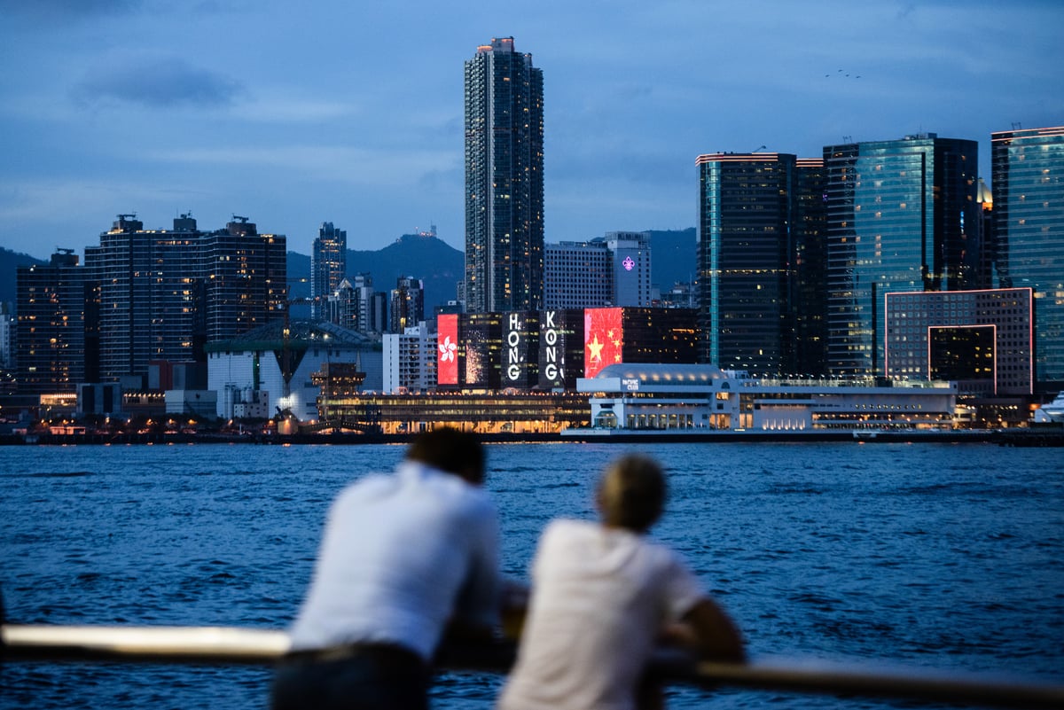 2017年6月27日的香港維多利亞港景致。（Anthony WALLACE/AFP）