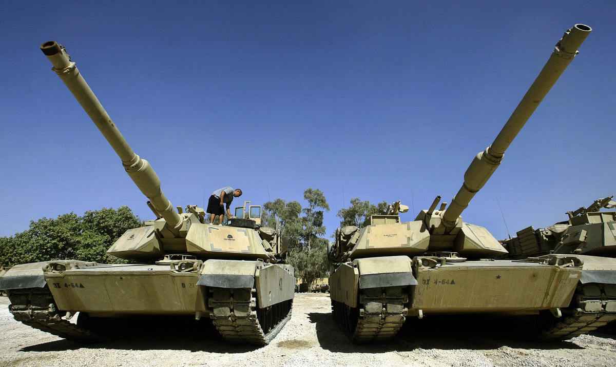 資料圖：M1艾布拉姆斯（Abrams）坦克。（LIU JIN/AFP via Getty Images）