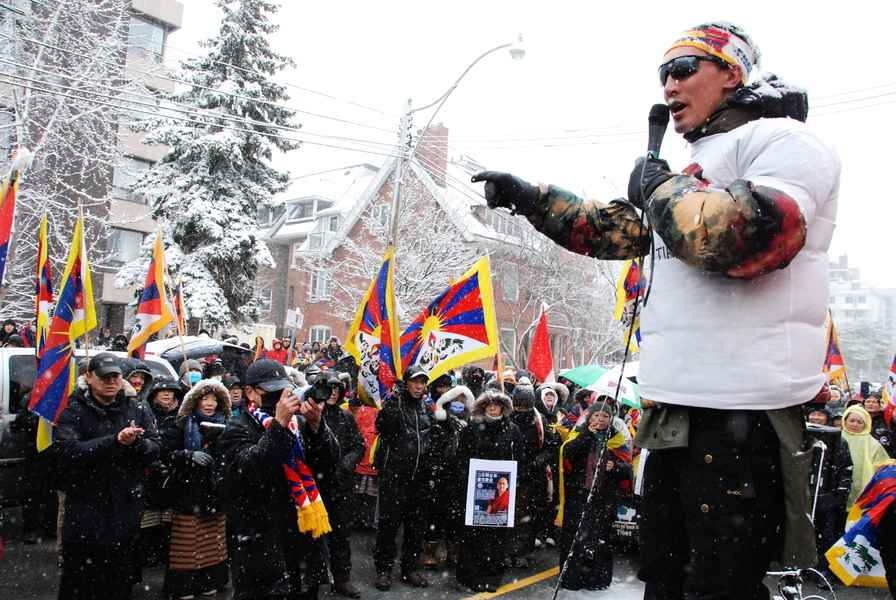 多倫多藏人遊行集會 紀念抗暴日64周年