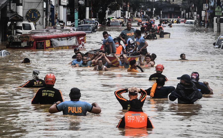 組圖：颱風環高侵襲菲律賓 已造成39人死亡