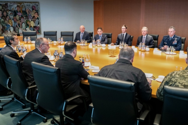 澤連斯基與美國特使和特朗普女婿會面