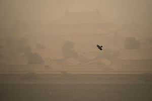 【多圖】沙塵暴吹襲北京 黃沙籠罩白日無光