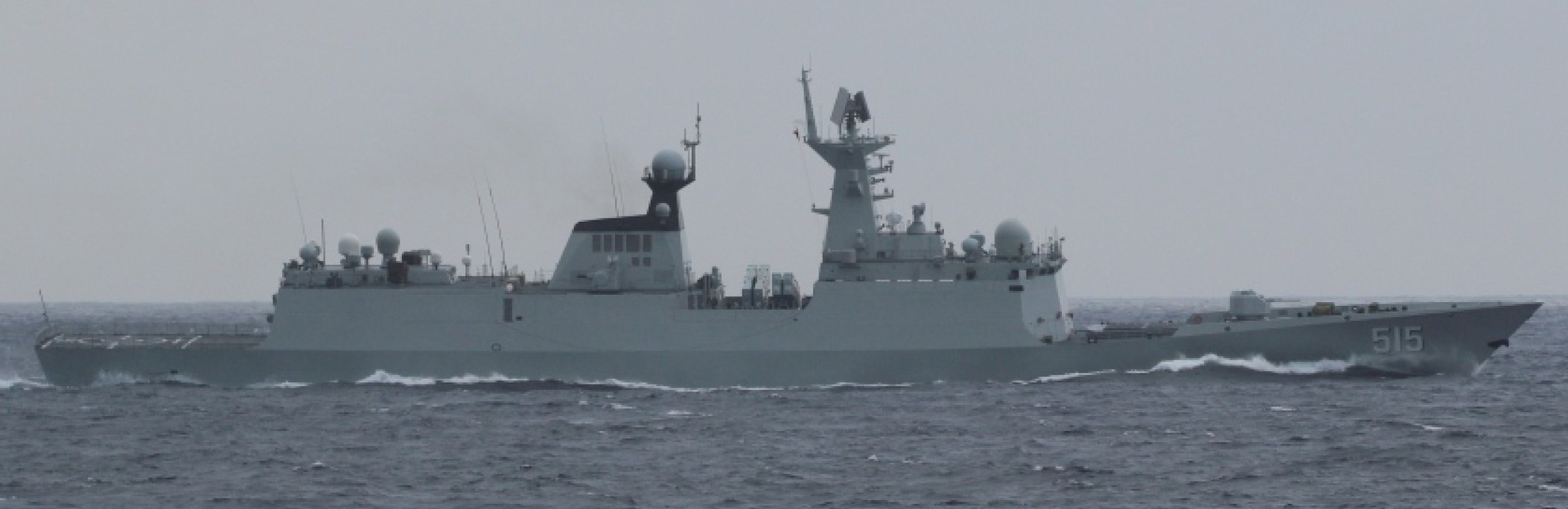 中共海軍054A「濱州號」導彈護衛艦。（日本防衛省／維基百科）