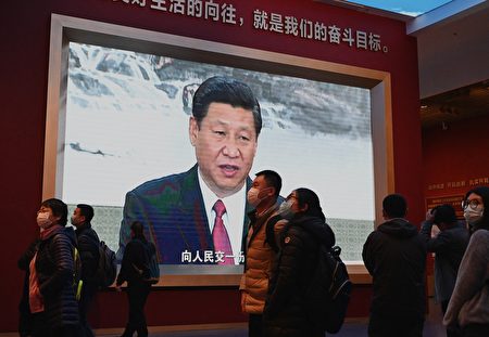 11月11日，中國國家主席習近平正在發表演說。（NOEL CELIS/AFP via Getty Images）