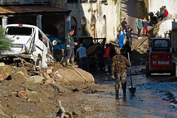 意大利旅遊勝地發生山泥傾瀉 當局宣布緊急狀態