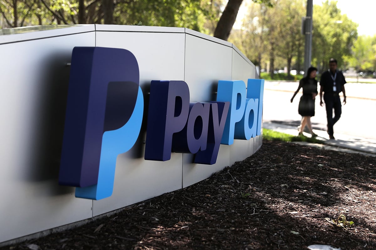 圖為位於加州聖荷西的PayPal總部。（Justin Sullivan/Getty Images）