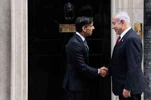 「我們希望你們贏」 英首相訪問以色列