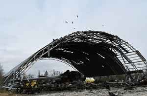 俄軍撤離基輔後 安東諾夫機場成廢墟（多圖）