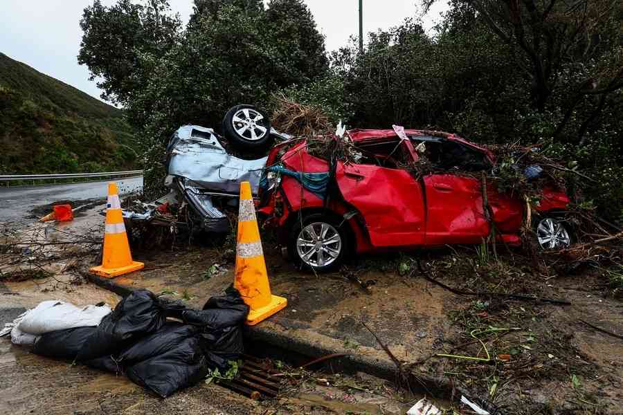 紐西蘭威靈頓暴雨成災 進入緊急狀態（多圖）