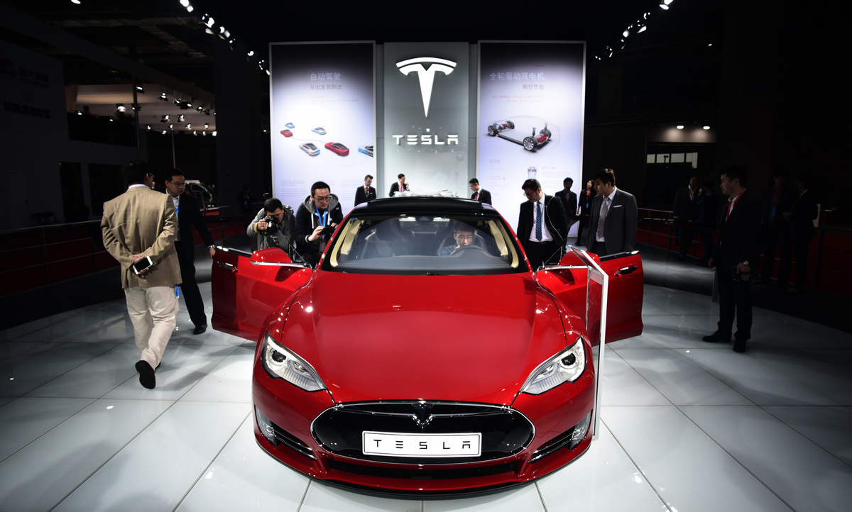 Tesla Model S電動汽車。（JOHANNES EISELE/AFP via Getty Images）