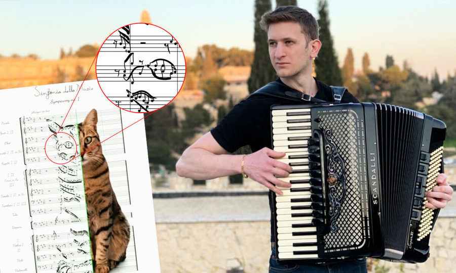 新奇 以色列音樂家將寵物肖像融入交響樂章