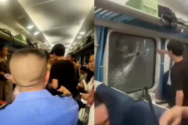 小伙砸列車窗自救 官媒批評罕被自媒體打臉