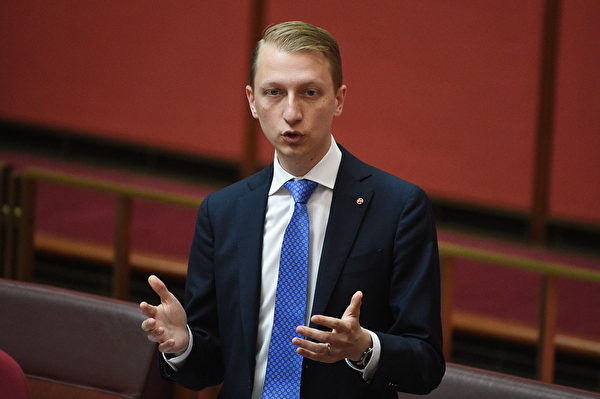  澳洲聯邦自由黨參議員帕特森（James Paterson）。 （Mick Tsikas/AAP Image）