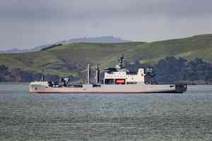 紐西蘭海軍艦艇本月罕見通過台灣海峽