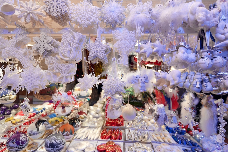 義烏生產聖誕商品商家今年生意慘淡。圖為資料圖。（FREDERICK FLORIN/AFP/Getty Images）