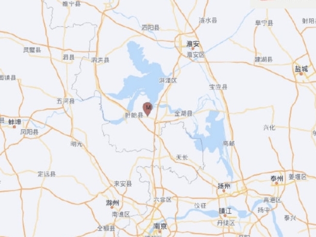 江蘇盱眙3.3級地震 南京合肥多地有震感 ​