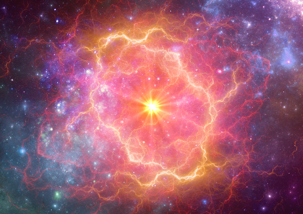 超新星爆發示意圖。（ShutterStock）