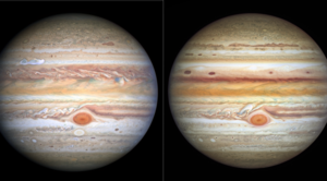 哈勃望遠鏡拍到木星表面有更多大紅斑