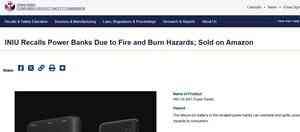 中國製外置充電器存火災隱患 美國召回21萬個
