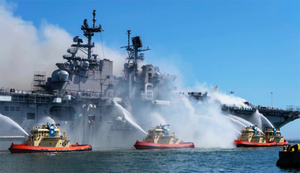 涉嫌縱火燒軍艦 美國海軍水手被起訴