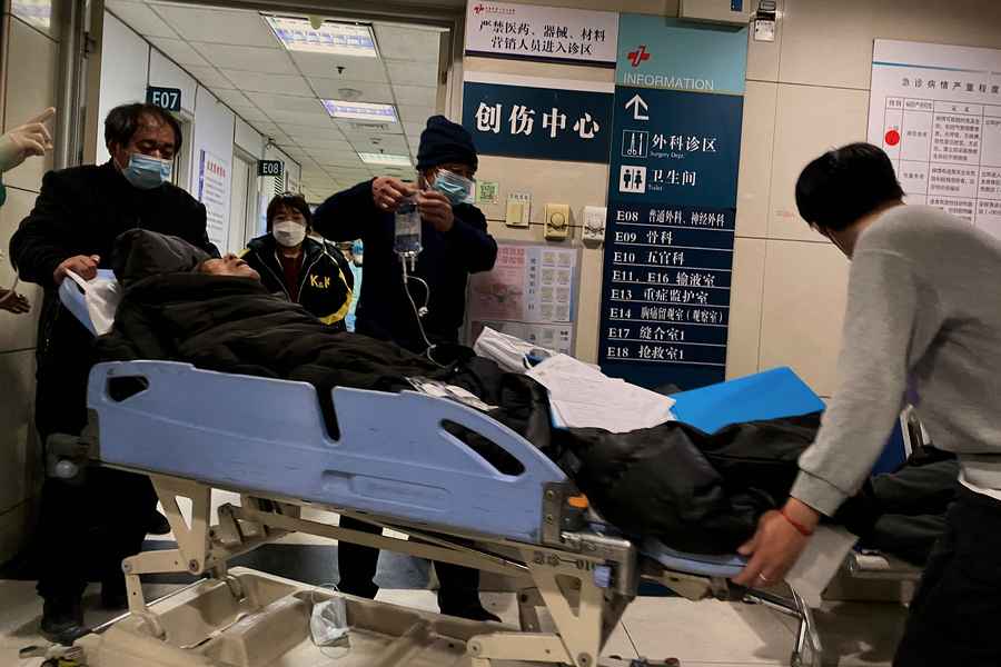 天津疫情嚴峻 醫院病房患者激增（多圖）