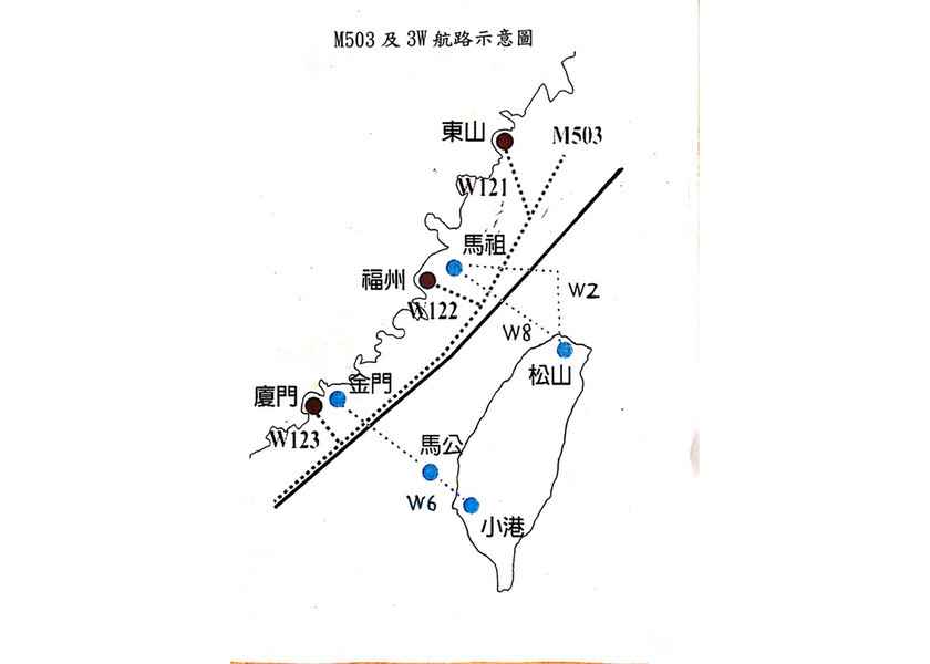 中共宣布國際民航航線M503不再偏西飛行 台灣嚴正抗議