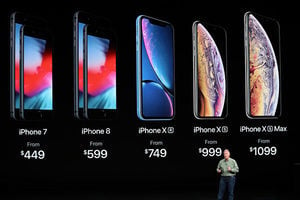 蘋果新品發布會 iPhone Xs和iPhone XR亮相